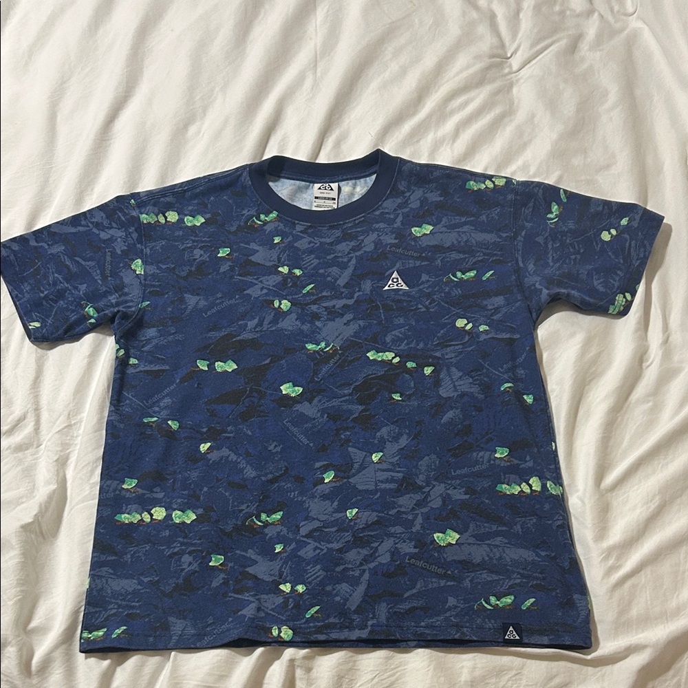 Nike ACG Blue and Green Camo Tee